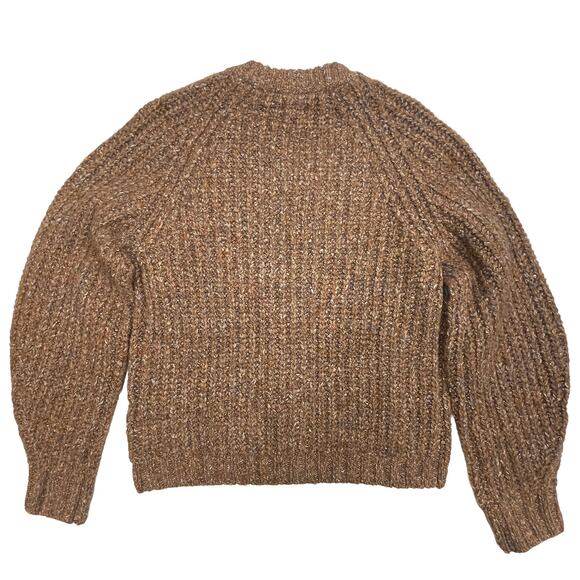 Lucky Brand Shaker Knit Raglan Cardigan Sz S New $90 Brown Button Front  Sweater - Picture 5 of 10